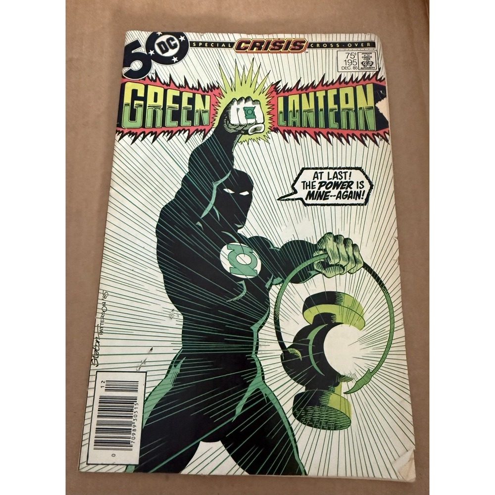 Green Lantern #195 Newsstand 1985 DC Comics Guy Gardner as Green Lantern